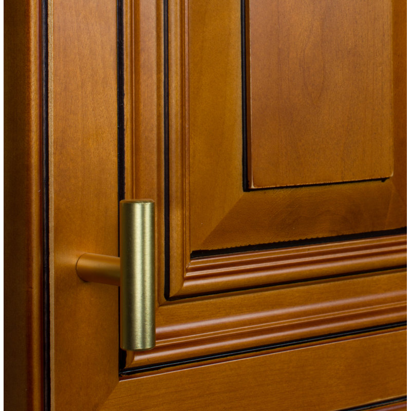 Roman 2" Length Bar Knob, Satin Gold