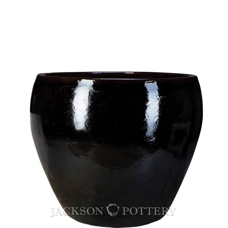 30" Giant Top Cut Planter, 27" H x 30" W x 30" D, Black