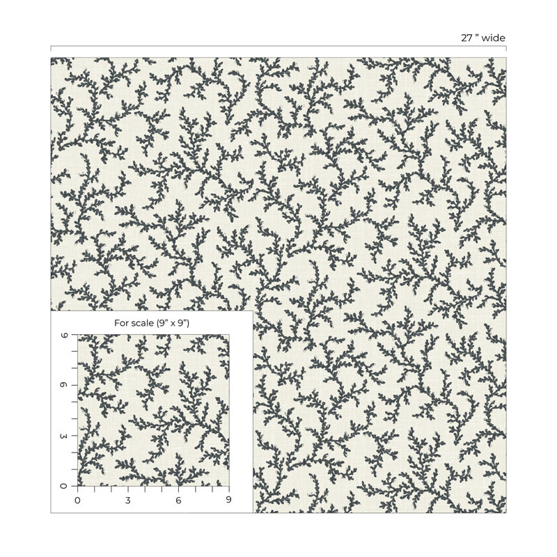 Rouleau de papier peint L 27 pi x l 27 po, Graine de pavot