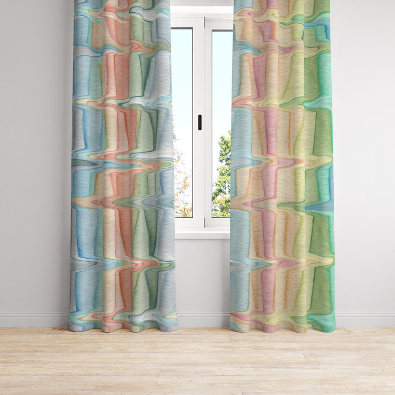 Semi Sheer Curtain Pair, 40" W x 82" L
