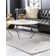 Glam Geometric Grey Silver Area Rug