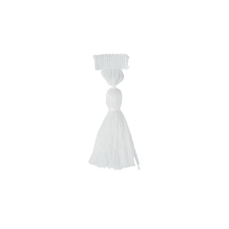 Tissu à bordure pampille b Hullabaloo, Blanc