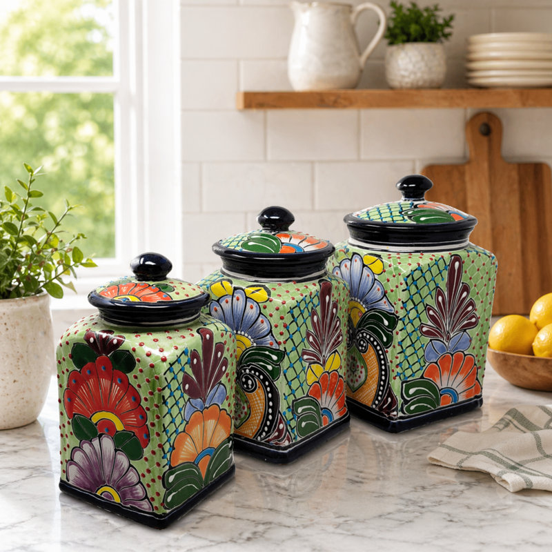 Ensemble de 3 pots - Vert