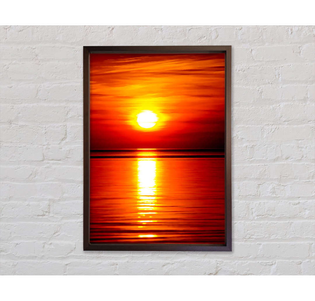 Reflections Of The Golden Sun - Einzelbildrahmen Kunstdrucke auf Leinwand