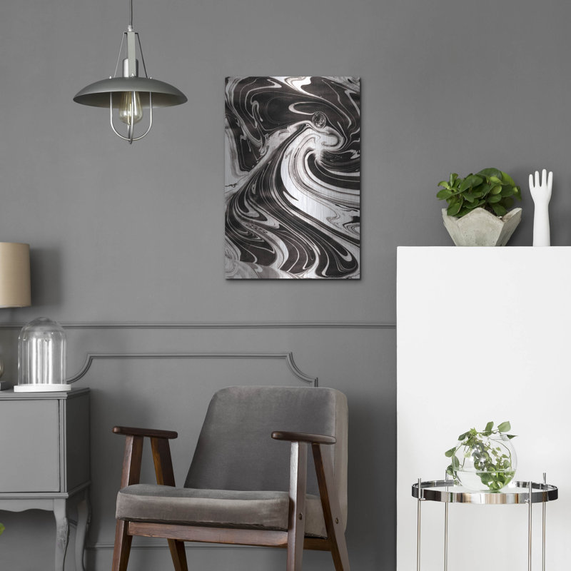 «Yinyang 3» par Alicia Ludwig, art mural en métal, H 24 po x l 16 po