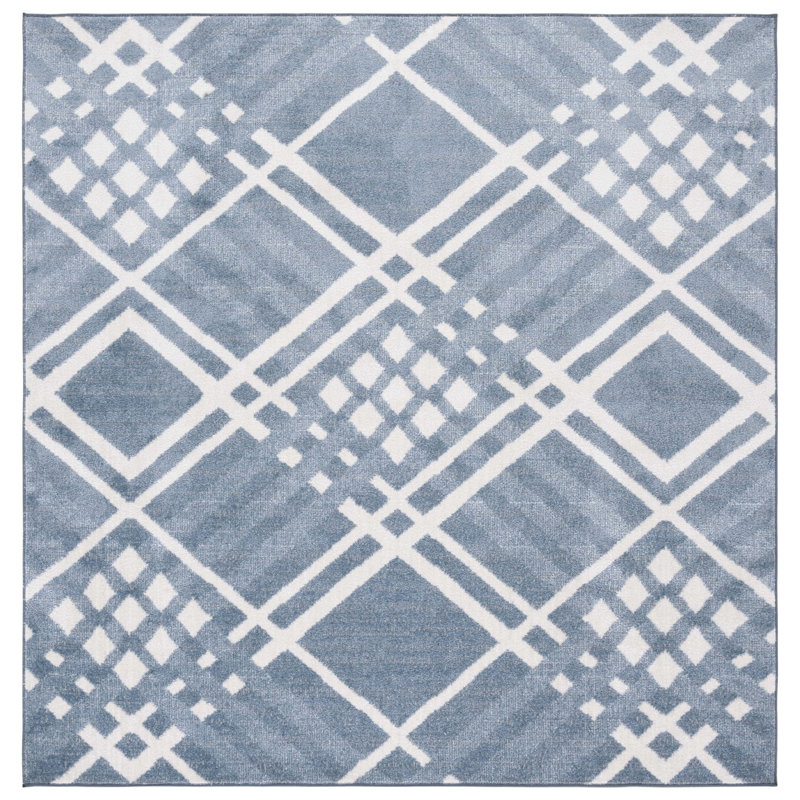Blair Washable Performance Machine Washable Geometric Rug, Square 6'7" 