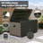 Outdoor and Indoor Plastic Storage Deck Box with Lock and Wheels-115188382