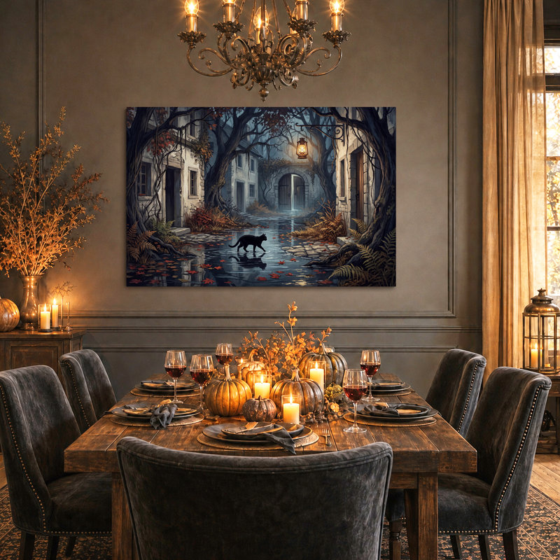 Art mural sur toile Halloween, H 12 po x l 18 po