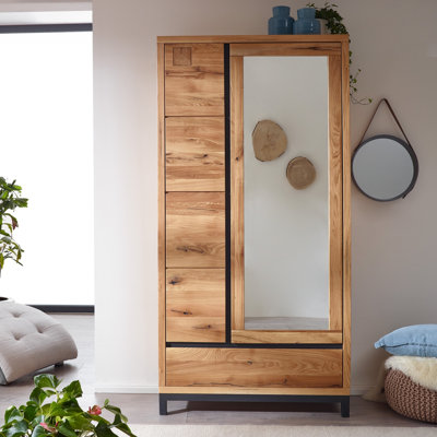 Villanders 1 Door Sliding Wardrobe