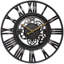 Horloge murale ronde de 15 pouces en plastique Gunnsteinn Gear, rouille