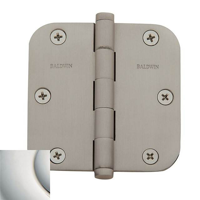 3.5" H × 3.5" W Butt/Ball Bearing Single Door Hinge, Satin Brass/Brown