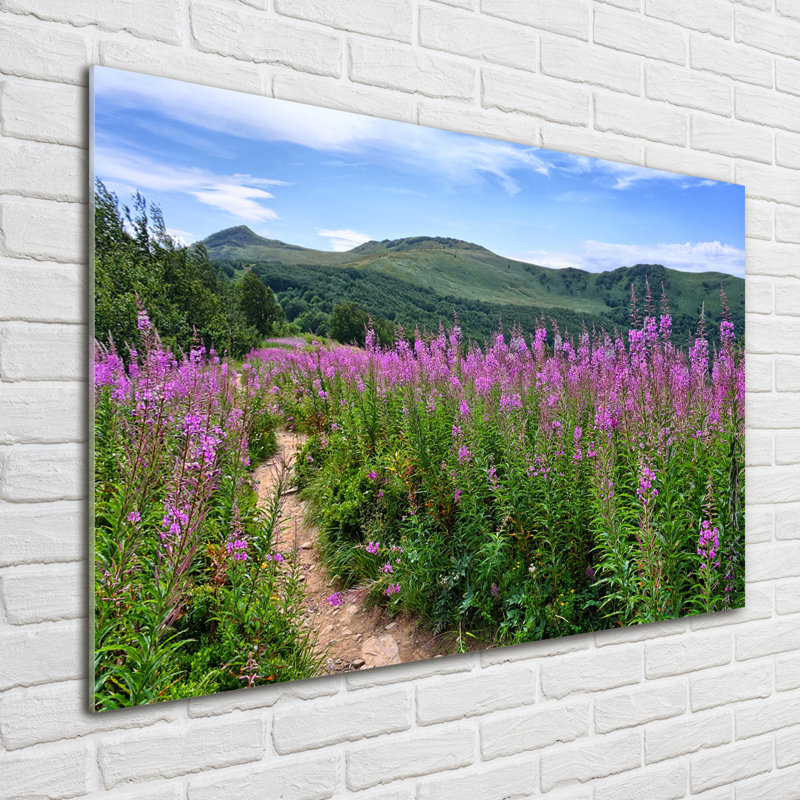 Green Hills - No Frame Print on Glass