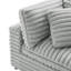 Canapé modulaire 2 pièces en tissu moelleux de type polyester