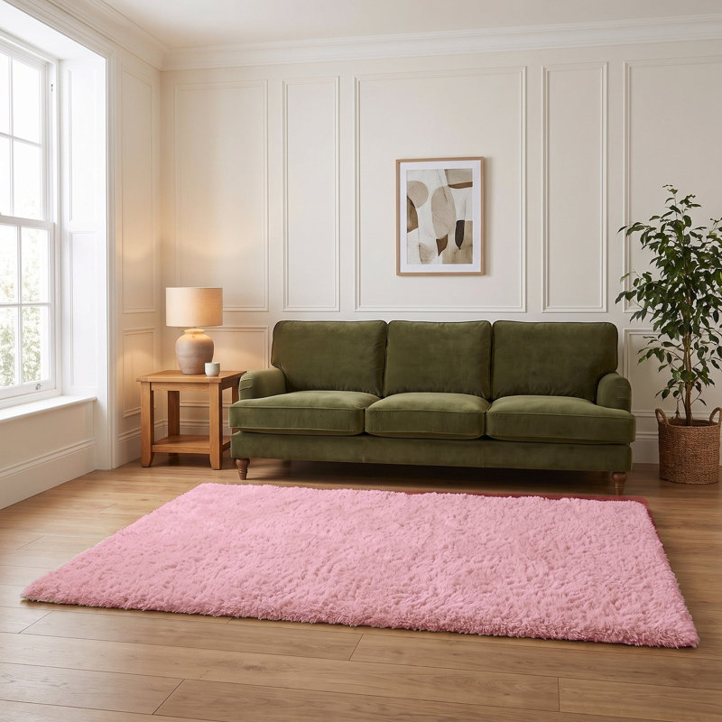 Lush Shaggy Collection Shaggy Area Rug, 50X80 cm
