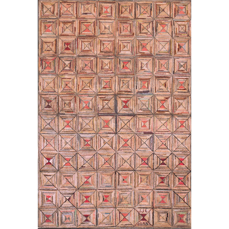Tapis américain à motif géométrique antique
