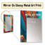 Exploring The Depths Of Orange Marble III - Modern Rectangular Wall Mirror-947159643
