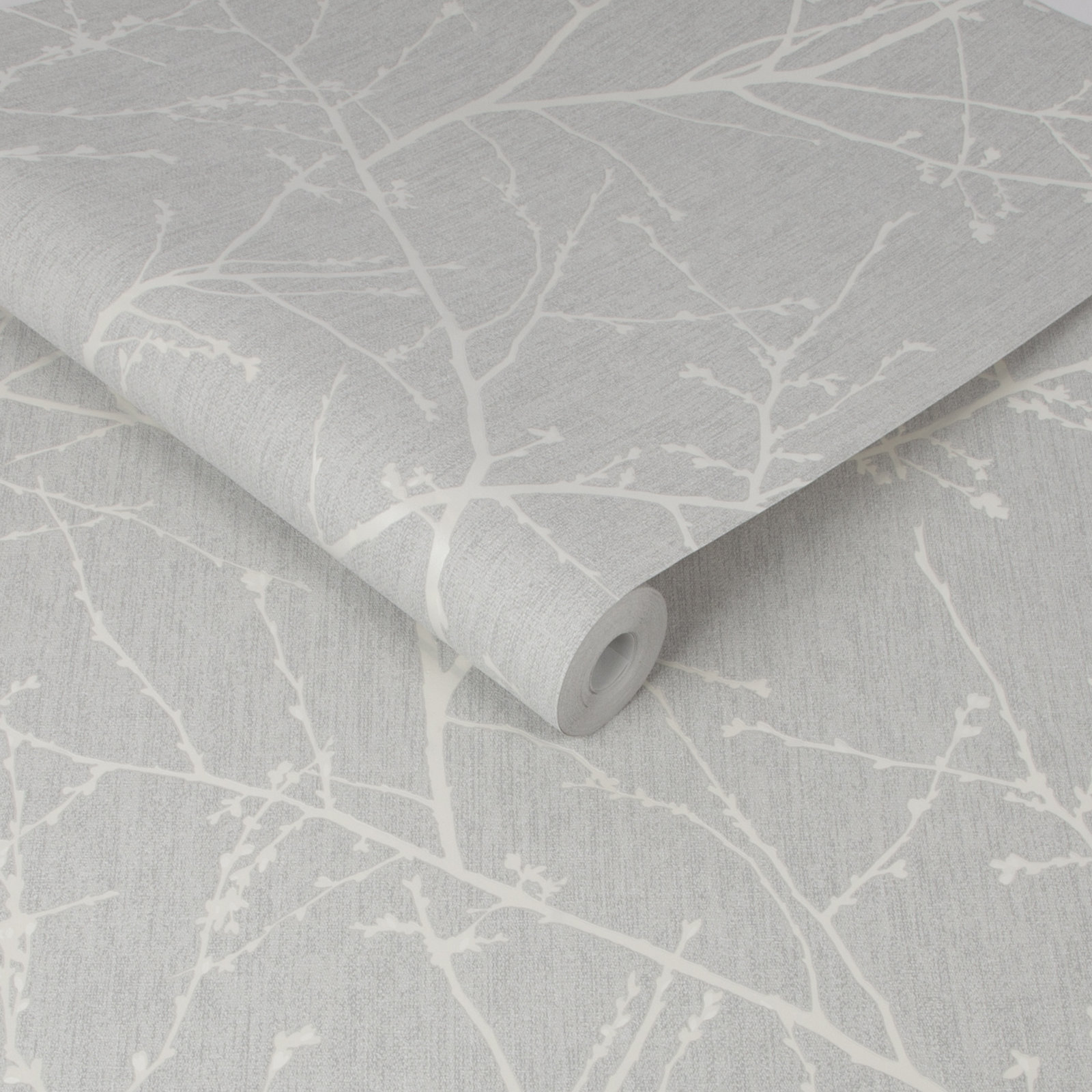 Edmore Modern Floral Wallpaper, Gray
