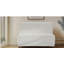 Causeuse en tissu 49 po - Housse en boucle beige 49 po - Coussin éponge haute densité 25D, pieds brun clair, canapé moderne pour le salon