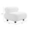 Chaise d'appoint Rahat - blanc