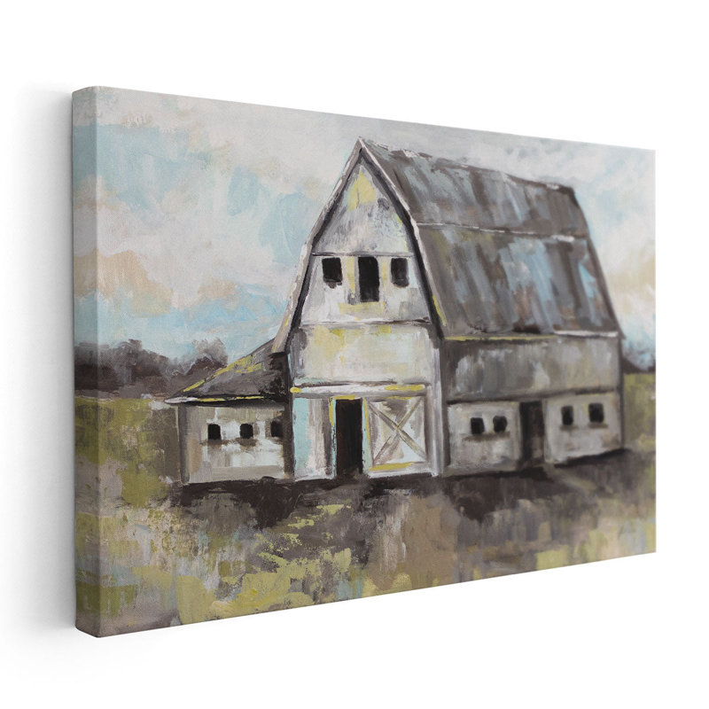 Tranquil Barn - reproduction d'art sur toile, H 24 po x l 36 po