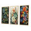 «Green Succulents Natures Sculptures», 3 pièces sur toile-1824298084-1824298087