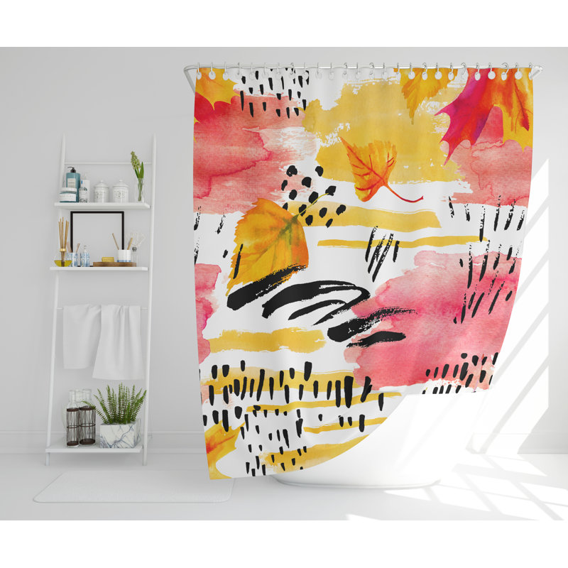 Laron Polyester Shower Curtain, 168cm H x 168cm W