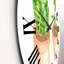Horloge murale traditionnelle Sansevieria & Ficus-60329386