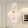 Adjustable Crystal Chandelier With Hanging Chain