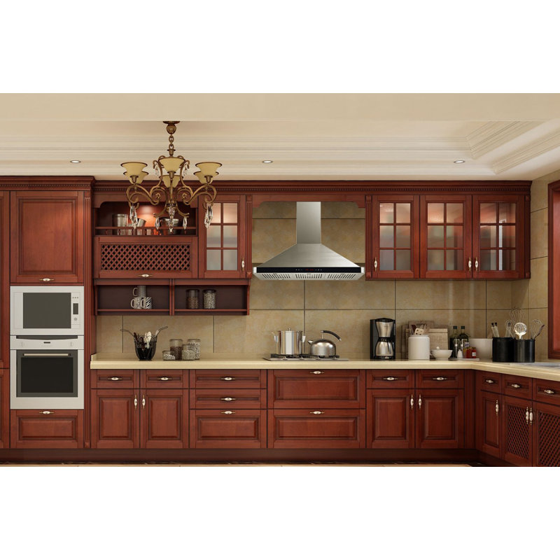  Hotte de cuisine murale en acier inoxydable convertible 36 pouces 600 CFM W103B Series avec filtre inclus