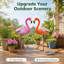 Flamant rose en plastique, rose, orange-133033157