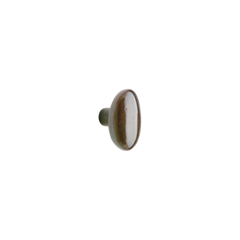 Potato Bronze Oval Knob, Silicon Bronze Brushed
