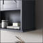 Armoire murale de salle de bain Kleankin Farmhouse avec tablette ouverte et intérieur réglable, parfaite pour le rangement organisé et l'esthétique moderne.