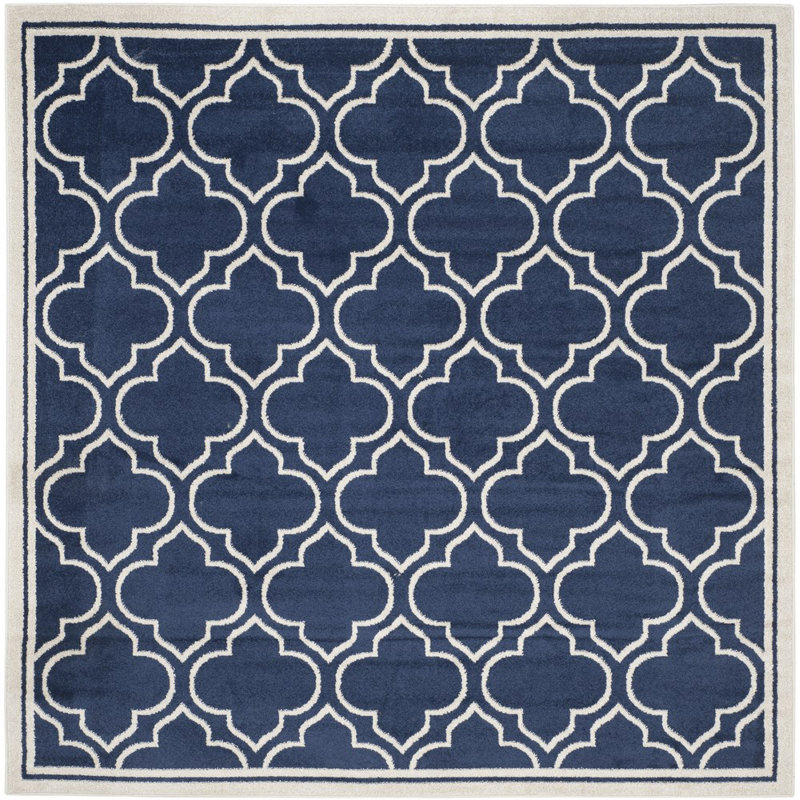 Amherst Performance Geometric Rug, Square 7'
