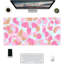 Tapis de souris abstrait rose, grand format, décoration de bureau pour les fêtes, 30 x 70 cm