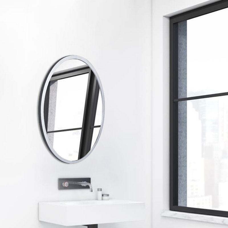 Flat Wall Mirror, Silver
