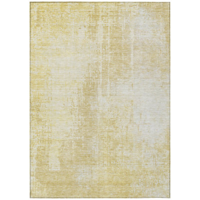 Tapis intérieur lavable abstrait ivoire et beige 5 pi x 8 pi