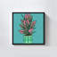 «Pots Plant On Teal III» par Jen Bucheli - impression sur toile-130881796-130881797