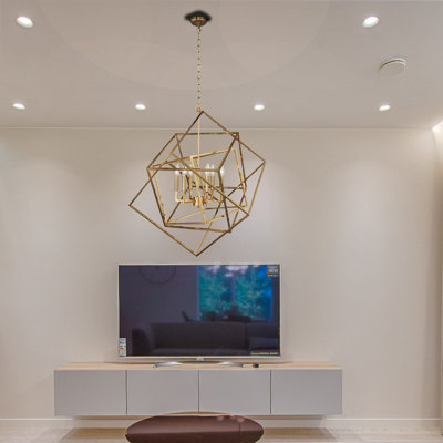 Asante 6 - Light Dimmable Geometric Chandelier
