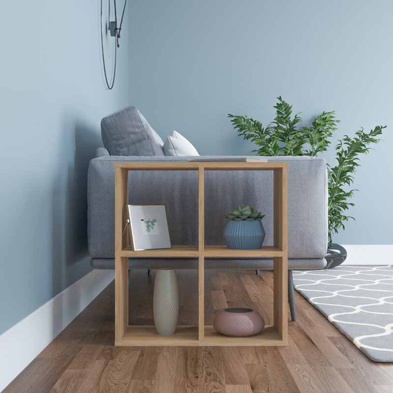 Floor Shelf End Table, Oak