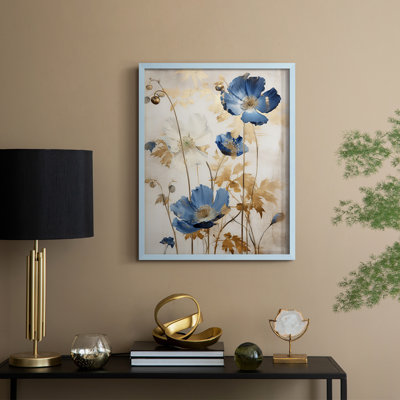 Reproduction encadrée FLORAL Series LV - bois massif