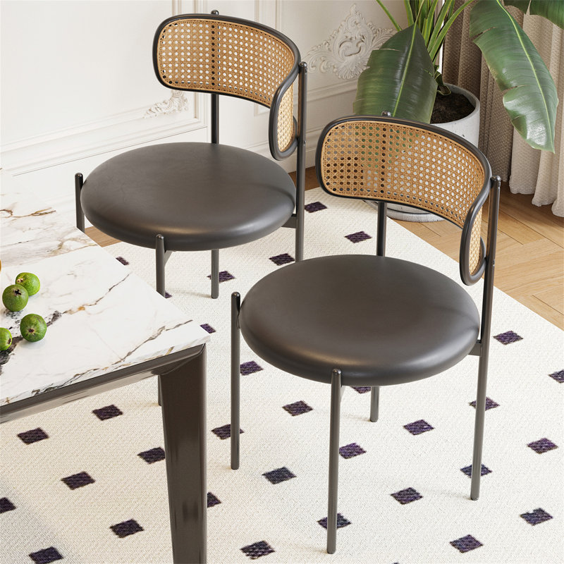 Dining Chairs Set Of 2(Only Dining Chairs), Black
