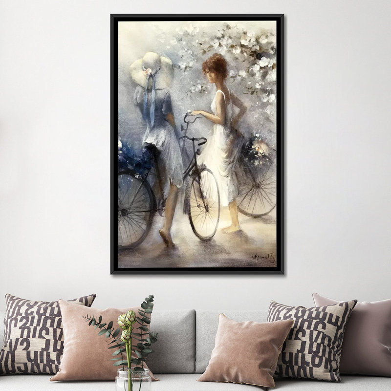 «Spring», reproduction sur toile, H 26 po x l 18 po x P 1,5 po, Toile encadrée noire, Pas de tapis
