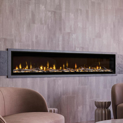 Evolve Black Electric Fireplace with 8530 BTU