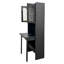 Bureau autoportant pliable avec grande bibliothèque