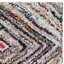Tapis bleu / rose / jaune touffeté à la main à motif géométrique Anaheim-35506956