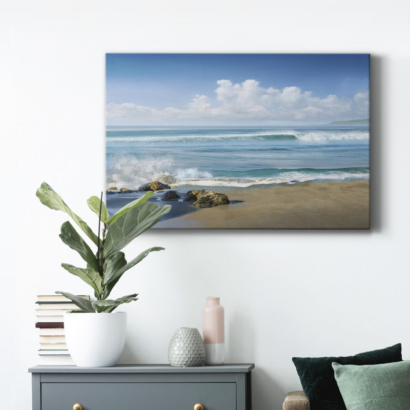 «Sweeping Blue» - Photographie sur toile tendue, H 12 po x l 8 po x P 1 po