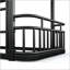 Twin over Twin Bunk Bed with Ladders & Guardrails, Upgraded Round-Pipe Metal Frame, Stylish & Versatile for Any Room,Black