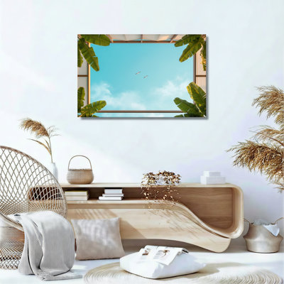 Ensemble de 1 tableau sur toile Ciel tropical