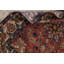 Tapis décoratif en laine de couleur rouille Bakhtiari 4 pi 6 po x 6 pi 7 po one-of-a-kind cru noué à la main