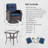 Maximos 3-Piece Outdoor Swivel Chairs with Cushions-2035933323-2035933322